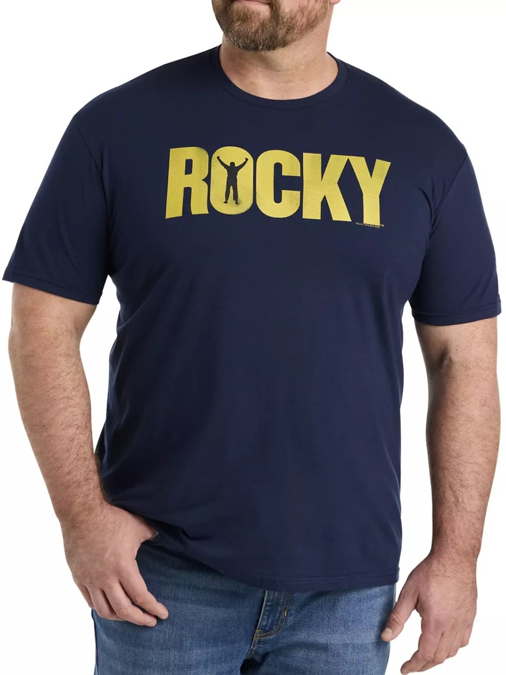 Rocky T-Shirt Boxing Short Sleeve Cotton Athleisure Crew Neck Athletic Running
